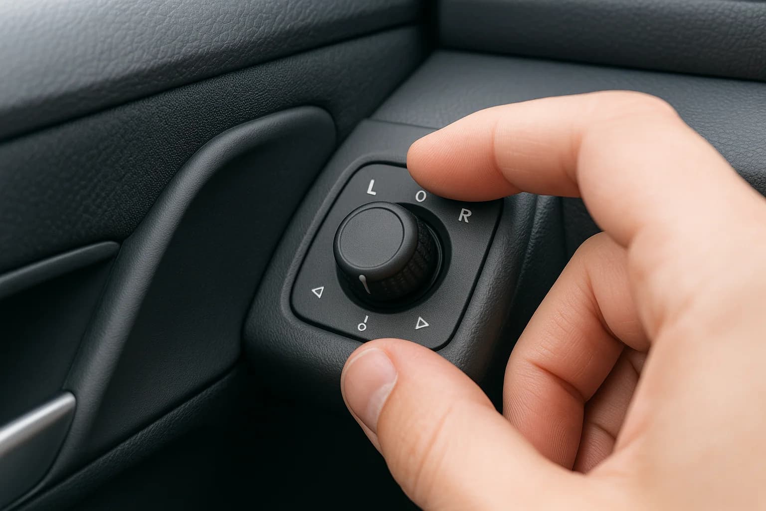 Kapı kolçağındaki elektrikli ayna ayar kumandası